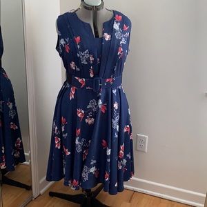 City Chic Blue Dress, Size M/18